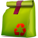 corbeille propre pleine box icon